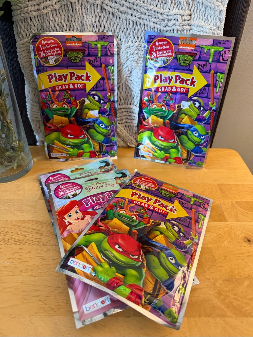 NWT Five Set Play Pack Coloring Book, Crayons snd Stickers